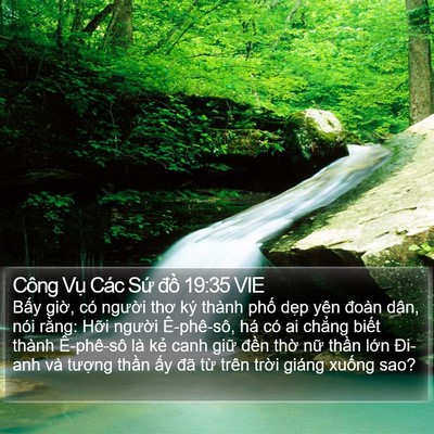 Công Vụ Các Sứ đồ 19:35 VIE Bible Verse Image