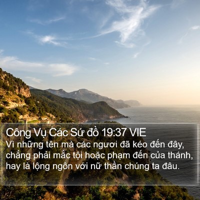 Công Vụ Các Sứ đồ 19:37 VIE Bible Verse Image