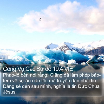 Công Vụ Các Sứ đồ 19:4 VIE Bible Verse Image