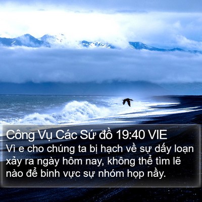 Công Vụ Các Sứ đồ 19:40 VIE Bible Verse Image