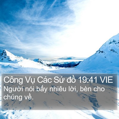 Công Vụ Các Sứ đồ 19:41 VIE Bible Verse Image