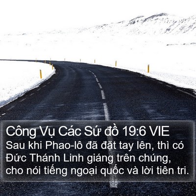 Công Vụ Các Sứ đồ 19:6 VIE Bible Verse Image