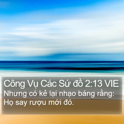 Công Vụ Các Sứ đồ 2:13 VIE Bible Verse Image
