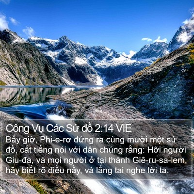 Công Vụ Các Sứ đồ 2:14 VIE Bible Verse Image