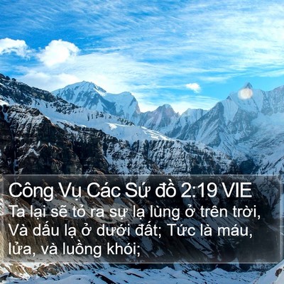 Công Vụ Các Sứ đồ 2:19 VIE Bible Verse Image
