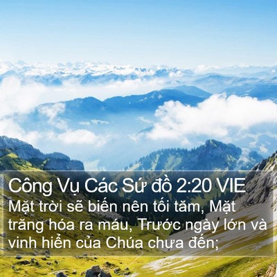 Công Vụ Các Sứ đồ 2:20 VIE Bible Verse Image