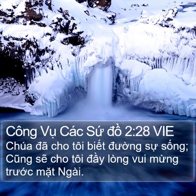 Công Vụ Các Sứ đồ 2:28 VIE Bible Verse Image