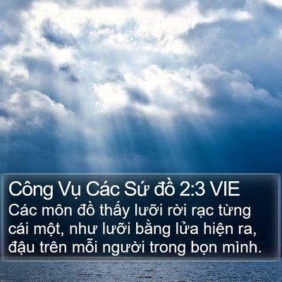 Công Vụ Các Sứ đồ 2:3 VIE Bible Verse Image