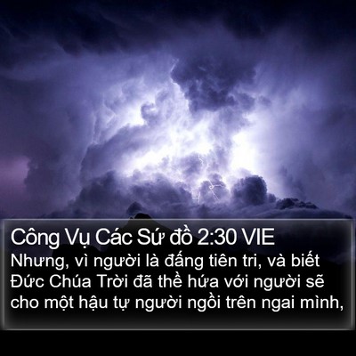 Công Vụ Các Sứ đồ 2:30 VIE Bible Verse Image