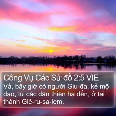 Công Vụ Các Sứ đồ 2:5 VIE Bible Verse Image