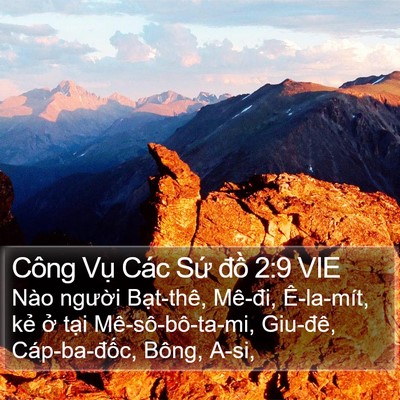Công Vụ Các Sứ đồ 2:9 VIE Bible Verse Image
