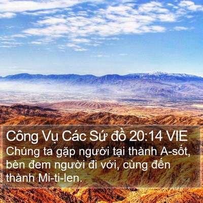 Công Vụ Các Sứ đồ 20:14 VIE Bible Verse Image