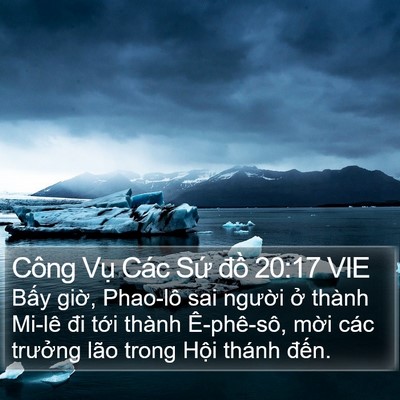 Công Vụ Các Sứ đồ 20:17 VIE Bible Verse Image