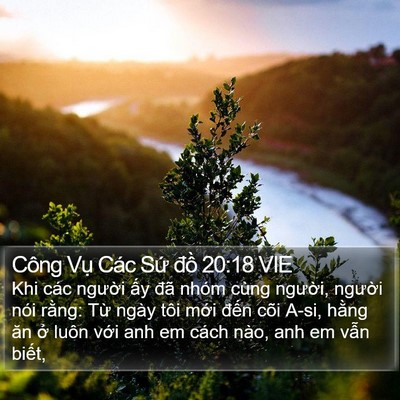 Công Vụ Các Sứ đồ 20:18 VIE Bible Verse Image
