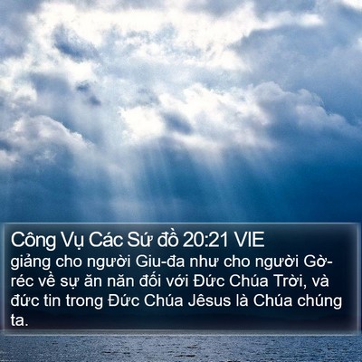 Công Vụ Các Sứ đồ 20:21 VIE Bible Verse Image