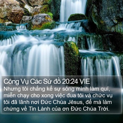 Công Vụ Các Sứ đồ 20:24 VIE Bible Verse Image