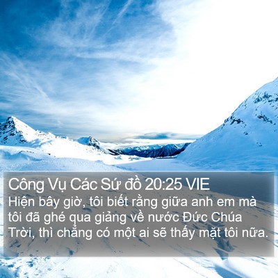 Công Vụ Các Sứ đồ 20:25 VIE Bible Verse Image