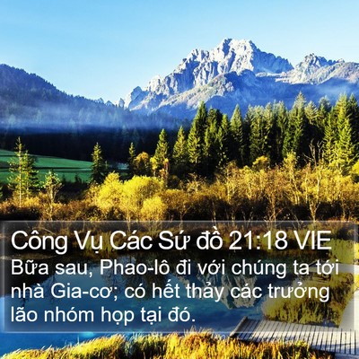 Công Vụ Các Sứ đồ 21:18 VIE Bible Verse Image
