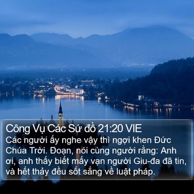 Công Vụ Các Sứ đồ 21:20 VIE Bible Verse Image