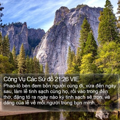 Công Vụ Các Sứ đồ 21:26 VIE Bible Verse Image