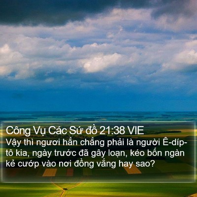 Công Vụ Các Sứ đồ 21:38 VIE Bible Verse Image