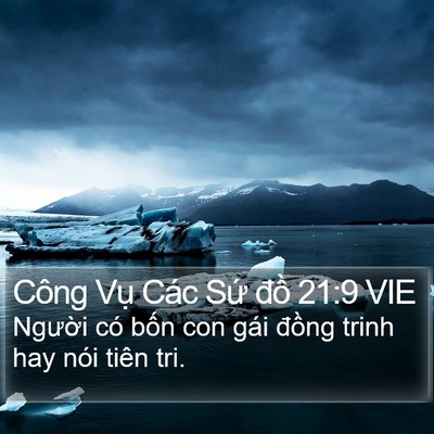 Công Vụ Các Sứ đồ 21:9 VIE Bible Verse Image