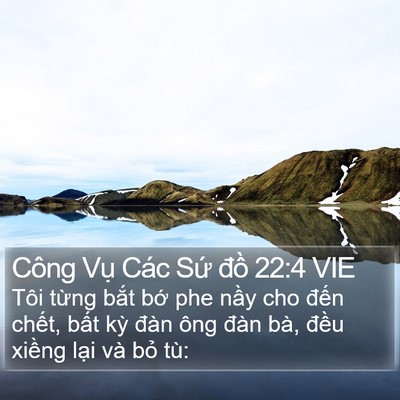 Công Vụ Các Sứ đồ 22:4 VIE Bible Verse Image