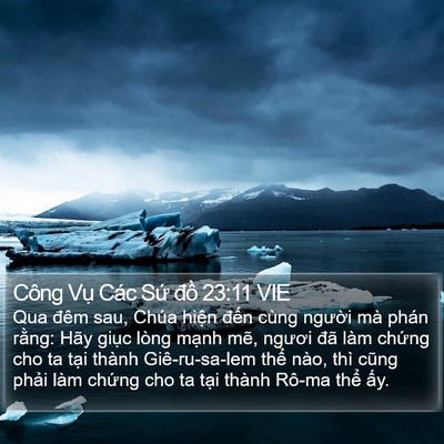 Công Vụ Các Sứ đồ 23:11 VIE Bible Verse Image
