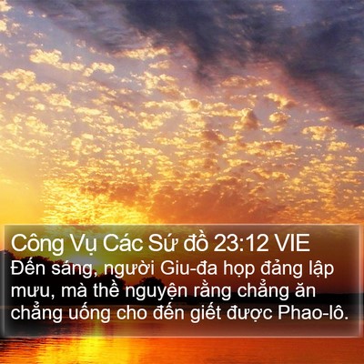 Công Vụ Các Sứ đồ 23:12 VIE Bible Verse Image