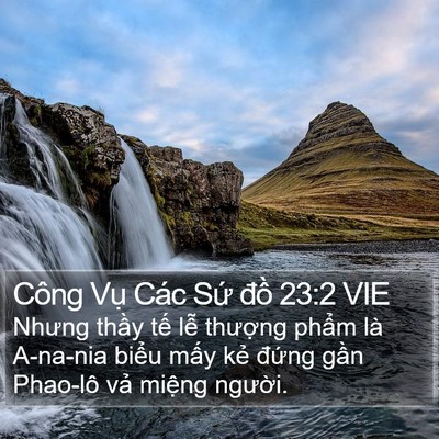 Công Vụ Các Sứ đồ 23:2 VIE Bible Verse Image