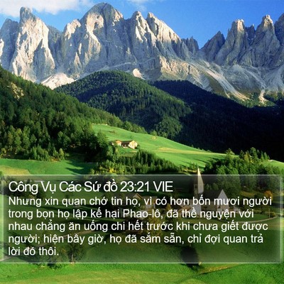Công Vụ Các Sứ đồ 23:21 VIE Bible Verse Image