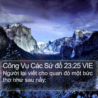 Công Vụ Các Sứ đồ 23:25 VIE Bible Verse Image