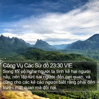 Công Vụ Các Sứ đồ 23:30 VIE Bible Verse Image