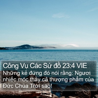 Công Vụ Các Sứ đồ 23:4 VIE Bible Verse Image