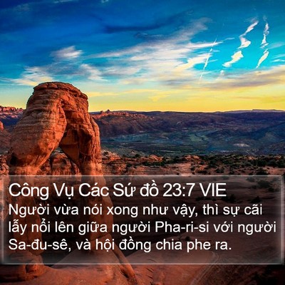 Công Vụ Các Sứ đồ 23:7 VIE Bible Verse Image