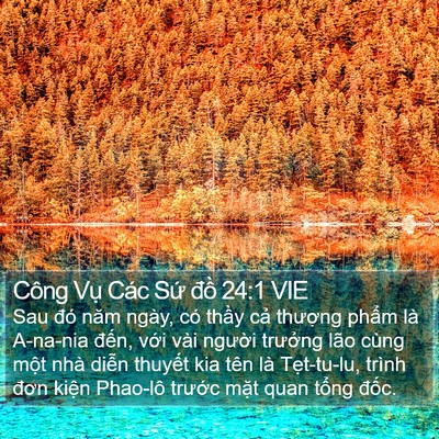 Công Vụ Các Sứ đồ 24:1 VIE Bible Verse Image