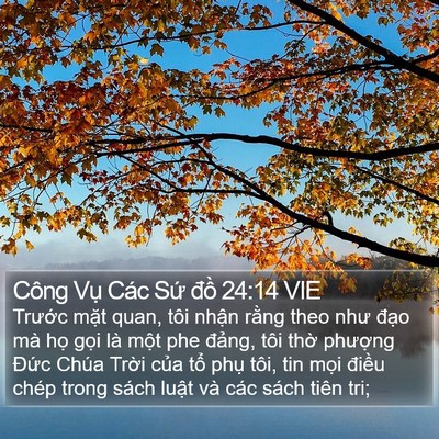 Công Vụ Các Sứ đồ 24:14 VIE Bible Verse Image