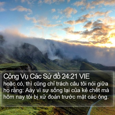 Công Vụ Các Sứ đồ 24:21 VIE Bible Verse Image