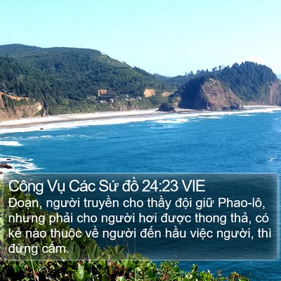 Công Vụ Các Sứ đồ 24:23 VIE Bible Verse Image