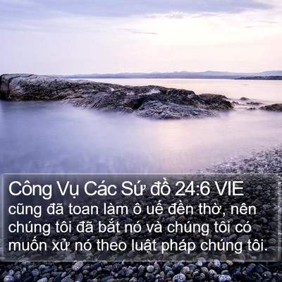 Công Vụ Các Sứ đồ 24:6 VIE Bible Verse Image