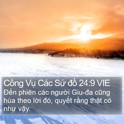 Công Vụ Các Sứ đồ 24:9 VIE Bible Verse Image