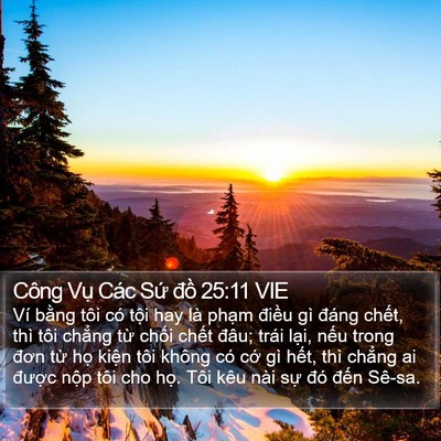 Công Vụ Các Sứ đồ 25:11 VIE Bible Verse Image