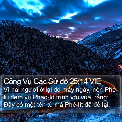 Công Vụ Các Sứ đồ 25:14 VIE Bible Verse Image