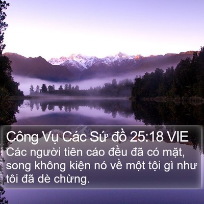 Công Vụ Các Sứ đồ 25:18 VIE Bible Verse Image