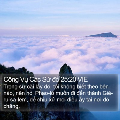 Công Vụ Các Sứ đồ 25:20 VIE Bible Verse Image