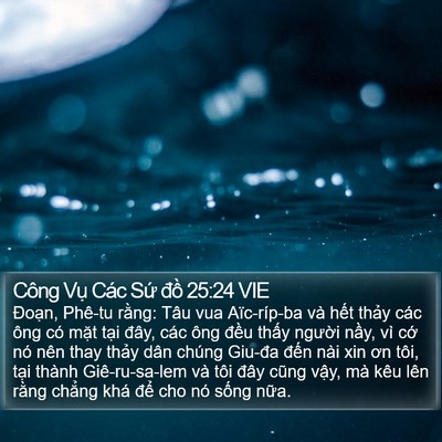 Công Vụ Các Sứ đồ 25:24 VIE Bible Verse Image