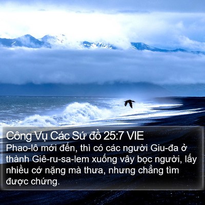 Công Vụ Các Sứ đồ 25:7 VIE Bible Verse Image