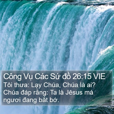 Công Vụ Các Sứ đồ 26:15 VIE Bible Verse Image