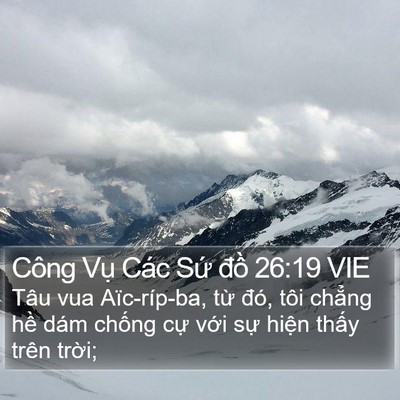 Công Vụ Các Sứ đồ 26:19 VIE Bible Verse Image