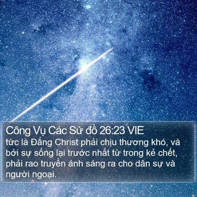 Công Vụ Các Sứ đồ 26:23 VIE Bible Verse Image